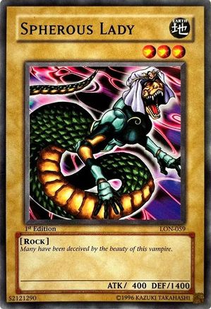 Spherous Lady (LON-059) - Labyrinth of Nightmare 1st Edition Labyrinth of Nightmare Yugioh Single Squirtle Squad Card Shop.