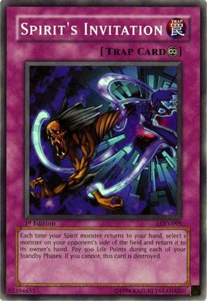Spirit's Invitation (LOD-095) - Legacy of Darkness 1st Edition Legacy of Darkness Yugioh Single Squirtle Squad Card Shop.