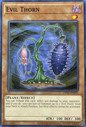 Evil Thorn (OP14-EN015) - OTS Tournament Pack 14 Unlimited OTS Tournament Pack 14 Yugioh Single Squirtle Squad Card Shop.