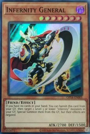 Infernity General (OP14-EN005) - OTS Tournament Pack 14 Unlimited OTS Tournament Pack 14 Yugioh Single Squirtle Squad Card Shop.