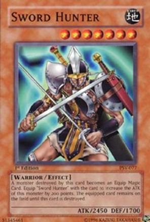 Sword Hunter (PSV-077) - Pharaoh's Servant 1st Edition Pharaoh's Servant Yugioh Single Squirtle Squad Card Shop.