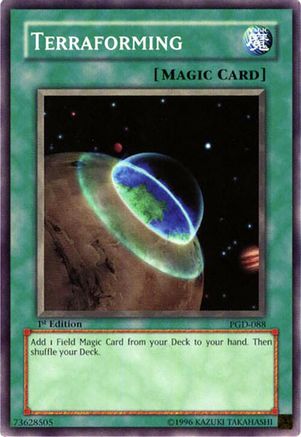 Terraforming (PGD-088) - Pharaonic Guardian Unlimited Pharaonic Guardian Yugioh Single Squirtle Squad Card Shop.