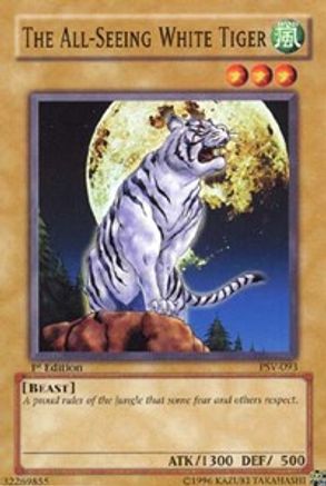 The All-Seeing White Tiger (PSV-093) - Pharaoh's Servant Unlimited Pharaoh's Servant Yugioh Single Squirtle Squad Card Shop.