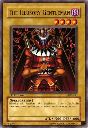 The Illusory Gentleman (LOD-053) - Legacy of Darkness 1st Edition Legacy of Darkness Yugioh Single Squirtle Squad Card Shop.