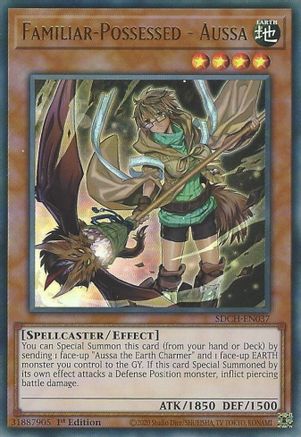 Familiar-Possessed - Aussa (Alternate Art) (SDCH-EN037) - Structure Deck: Spirit Charmers 1st Edition Structure Deck: Spirit Charmers Yugioh Single Squirtle Squad Card Shop.