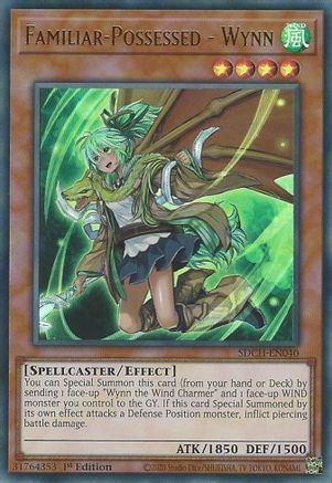 Familiar-Possessed - Wynn (Alternate Art) (SDCH-EN040) - Structure Deck: Spirit Charmers 1st Edition Structure Deck: Spirit Charmers Yugioh Single Squirtle Squad Card Shop.