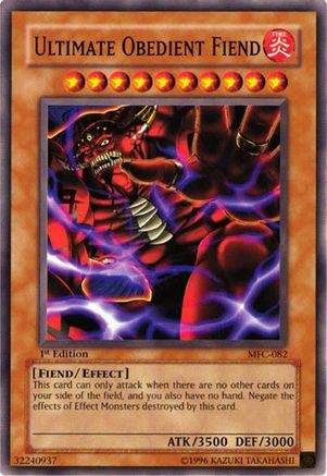 Ultimate Obedient Fiend (MFC-082) - Magician's Force Unlimited Magician's Force Yugioh Single Squirtle Squad Card Shop.