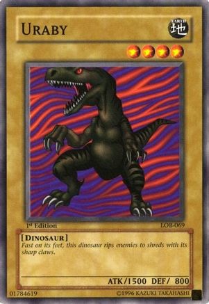 Uraby (LOB-069) - The Legend of Blue Eyes White Dragon 1st Edition The Legend of Blue Eyes White Dragon Yugioh Single Squirtle Squad Card Shop.