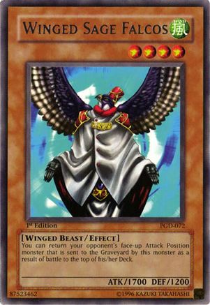 Winged Sage Falcos (PGD-072) - Pharaonic Guardian Unlimited Pharaonic Guardian Yugioh Single Squirtle Squad Card Shop.