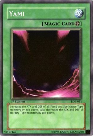 Yami (LOB-051) - The Legend of Blue Eyes White Dragon 1st Edition The Legend of Blue Eyes White Dragon Yugioh Single Squirtle Squad Card Shop.