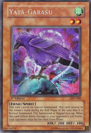 Yata-Garasu (LOD-000) - Legacy of Darkness 1st Edition Legacy of Darkness Yugioh Single Squirtle Squad Card Shop.