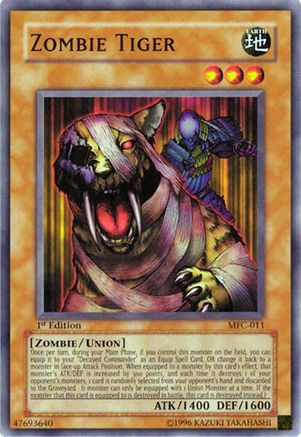 Zombie Tiger (MFC-011) - Magician's Force Unlimited Magician's Force Yugioh Single Squirtle Squad Card Shop.