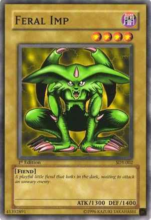 Feral Imp (SDY-002) - Starter Deck: Yugi Unlimited Starter Deck: Yugi Yugioh Single Squirtle Squad Card Shop.