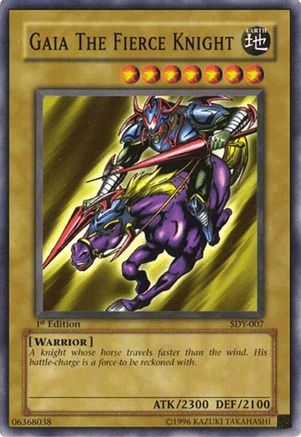 Gaia The Fierce Knight (SDY-007) - Starter Deck: Yugi Unlimited Starter Deck: Yugi Yugioh Single Squirtle Squad Card Shop.