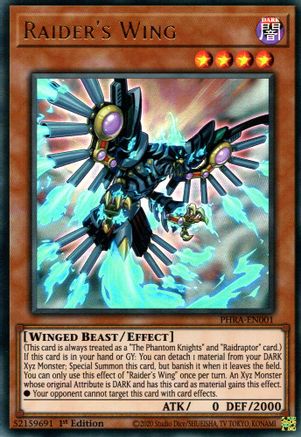 Raider's Wing (PHRA-EN001) - Phantom Rage 1st Edition Phantom Rage Yugioh Single Squirtle Squad Card Shop.