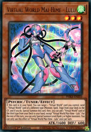 Virtual World Mai-Hime - Lulu (PHRA-EN010) - Phantom Rage 1st Edition Phantom Rage Yugioh Single Squirtle Squad Card Shop.