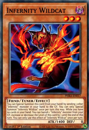 Infernity Wildcat (PHRA-EN017) - Phantom Rage 1st Edition Phantom Rage Yugioh Single Squirtle Squad Card Shop.