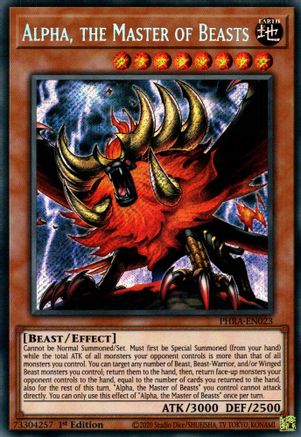 Alpha, the Master of Beasts (PHRA-EN023) - Phantom Rage 1st Edition Phantom Rage Yugioh Single Squirtle Squad Card Shop.