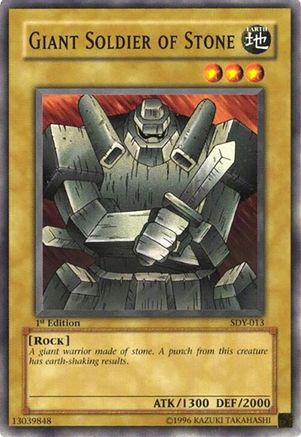 Giant Soldier of Stone (SDY-013) - Starter Deck: Yugi Unlimited Starter Deck: Yugi Yugioh Single Squirtle Squad Card Shop.
