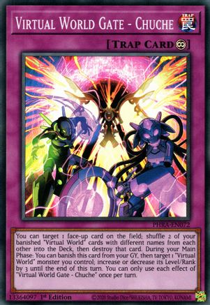 Virtual World Gate - Chuche (PHRA-EN072) - Phantom Rage 1st Edition Phantom Rage Yugioh Single Squirtle Squad Card Shop.