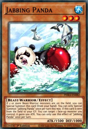 Jabbing Panda (PHRA-EN082) - Phantom Rage 1st Edition Phantom Rage Yugioh Single Squirtle Squad Card Shop.