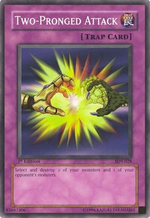 Two-Pronged Attack (SDY-028) - Starter Deck: Yugi 1st Edition Starter Deck: Yugi Yugioh Single Squirtle Squad Card Shop.