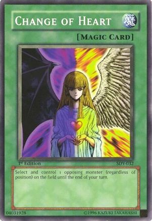 Change of Heart (SDY-032) - Starter Deck: Yugi 1st Edition Starter Deck: Yugi Yugioh Single Squirtle Squad Card Shop.