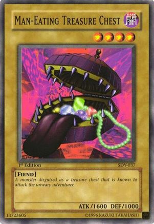 Man-Eating Treasure Chest (SDY-037) - Starter Deck: Yugi Unlimited Starter Deck: Yugi Yugioh Single Squirtle Squad Card Shop.