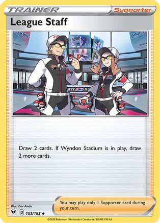 League Staff 153 SWSH04 Vivid Voltage - Uncommon SWSH04: Vivid Voltage Pokemon Single Squirtle Squad Card Shop.