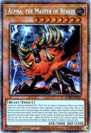 Alpha, the Master of Beasts (Starlight Rare) (PHRA-EN023) - Phantom Rage 1st Edition Phantom Rage Yugioh Single Squirtle Squad Card Shop.