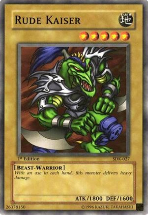 Rude Kaiser (SDK-027) - Starter Deck: Kaiba 1st Edition Starter Deck: Kaiba Yugioh Single Squirtle Squad Card Shop.