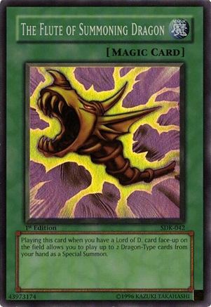 The Flute of Summoning Dragon (SDK-042) - Starter Deck: Kaiba 1st Edition Starter Deck: Kaiba Yugioh Single Squirtle Squad Card Shop.