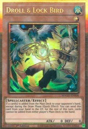 Droll & Lock Bird (MAGO-EN006) - Maximum Gold 1st Edition Maximum Gold Yugioh Single Squirtle Squad Card Shop.