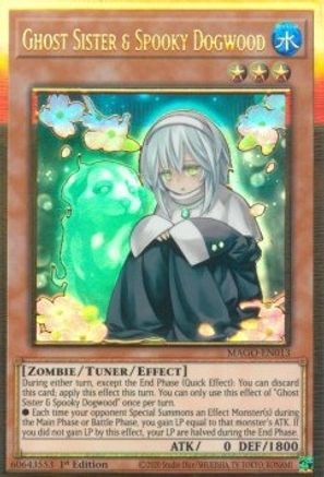 Ghost Sister & Spooky Dogwood (MAGO-EN013) - Maximum Gold 1st Edition Maximum Gold Yugioh Single Squirtle Squad Card Shop.