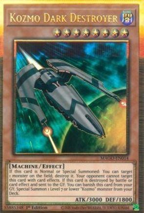 Kozmo Dark Destroyer (MAGO-EN014) - Maximum Gold 1st Edition Maximum Gold Yugioh Single Squirtle Squad Card Shop.