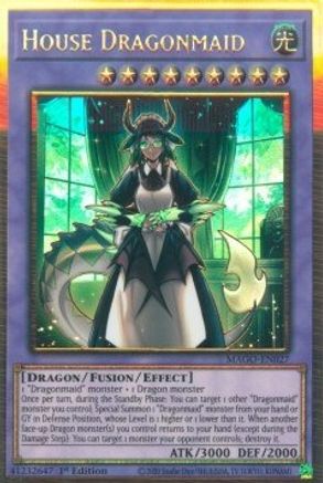 House Dragonmaid (MAGO-EN027) - Maximum Gold 1st Edition Maximum Gold Yugioh Single Squirtle Squad Card Shop.