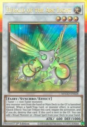 Herald of the Arc Light (MAGO-EN028) - Maximum Gold 1st Edition Maximum Gold Yugioh Single Squirtle Squad Card Shop.