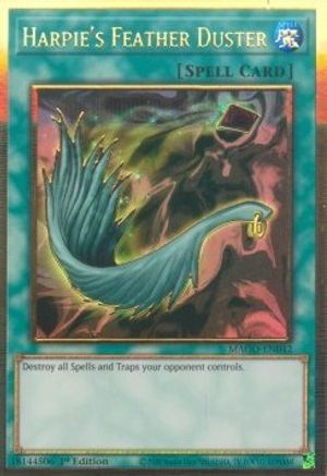 Harpie's Feather Duster (MAGO-EN042) - Maximum Gold 1st Edition Maximum Gold Yugioh Single Squirtle Squad Card Shop.