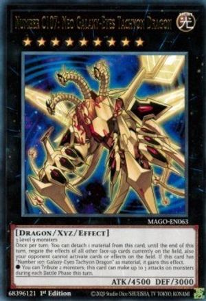 Number C107: Neo Galaxy-Eyes Tachyon Dragon (MAGO-EN063) - Maximum Gold 1st Edition Maximum Gold Yugioh Single Squirtle Squad Card Shop.