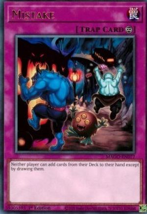 Mistake (MAGO-EN077) - Maximum Gold 1st Edition Maximum Gold Yugioh Single Squirtle Squad Card Shop.