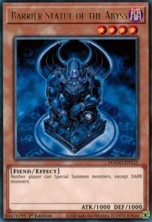 Barrier Statue of the Abyss (MAGO-EN111) - Maximum Gold 1st Edition Maximum Gold Yugioh Single Squirtle Squad Card Shop.