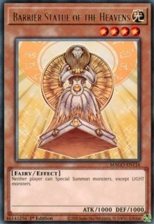 Barrier Statue of the Heavens (MAGO-EN116) - Maximum Gold 1st Edition Maximum Gold Yugioh Single Squirtle Squad Card Shop.