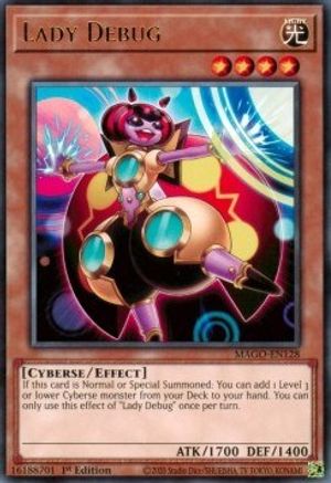 Lady Debug (MAGO-EN128) - Maximum Gold 1st Edition Maximum Gold Yugioh Single Squirtle Squad Card Shop.