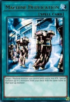 Machine Duplication (MAGO-EN140) - Maximum Gold 1st Edition Maximum Gold Yugioh Single Squirtle Squad Card Shop.