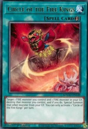Circle of the Fire Kings (MAGO-EN149) - Maximum Gold 1st Edition Maximum Gold Yugioh Single Squirtle Squad Card Shop.