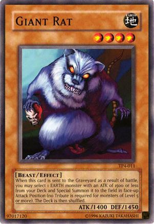 Giant Rat (TP4-011) - Tournament Pack 4 Unlimited Tournament Pack 4 Yugioh Single Squirtle Squad Card Shop.