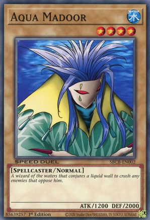 Aqua Madoor (SBCB-EN002) - Speed Duel: Battle City Box 1st Edition Speed Duel: Battle City Box Yugioh Single Squirtle Squad Card Shop.