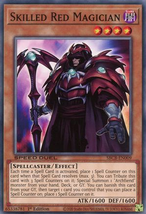 Skilled Red Magician (SBCB-EN009) - Speed Duel: Battle City Box 1st Edition Speed Duel: Battle City Box Yugioh Single Squirtle Squad Card Shop.