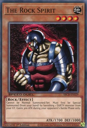 The Rock Spirit (SBCB-EN029) - Speed Duel: Battle City Box 1st Edition Speed Duel: Battle City Box Yugioh Single Squirtle Squad Card Shop.