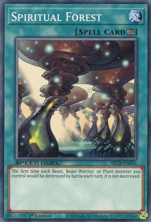 Spiritual Forest (SBCB-EN056) - Speed Duel: Battle City Box 1st Edition Speed Duel: Battle City Box Yugioh Single Squirtle Squad Card Shop.